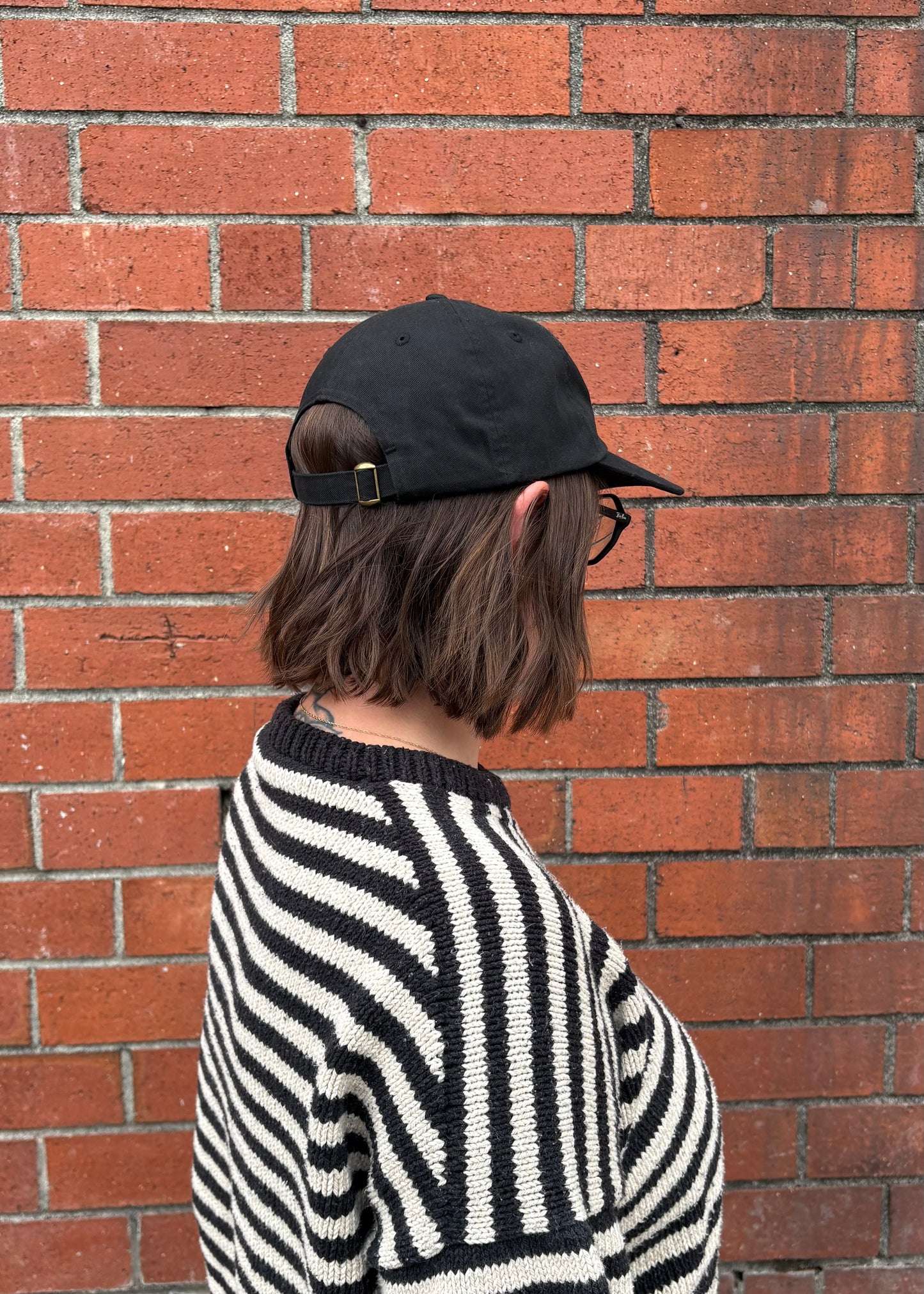 Grandma Hobbies Metal Font Dad Hat